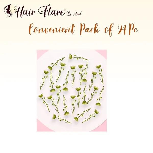 White_No_Clips_Self_Application_Hair_Pin_For_Women_&_Girls