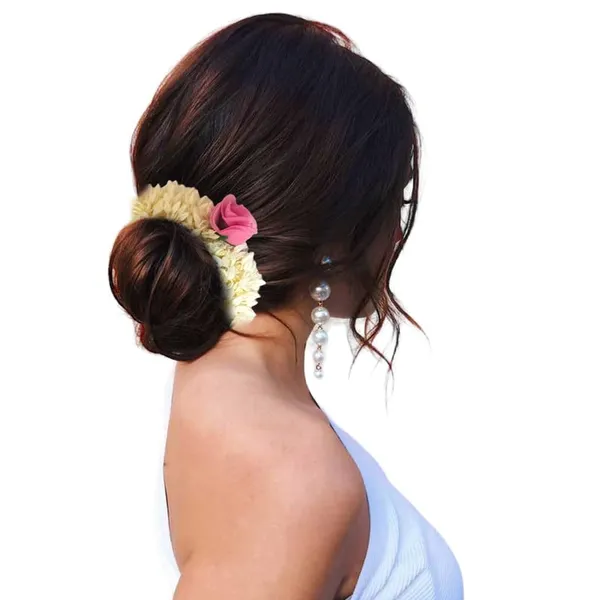 Baby_Pink_Mogra_Gajra_With_Rose_Artificial_Flowers_Scrunchies_Rubber_Band