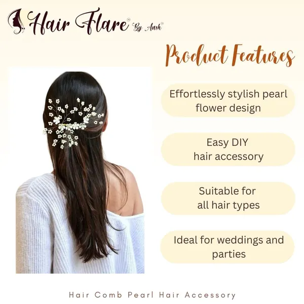 Multicolor_Flower_No_Pin_Hair_Comb_With_White_Beads_Hair_Accessory