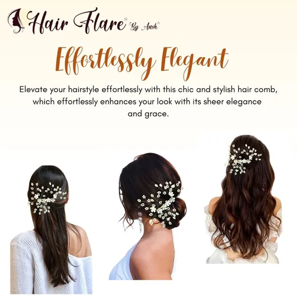 Multicolor_Flower_No_Pin_Hair_Comb_With_White_Beads_Hair_Accessory