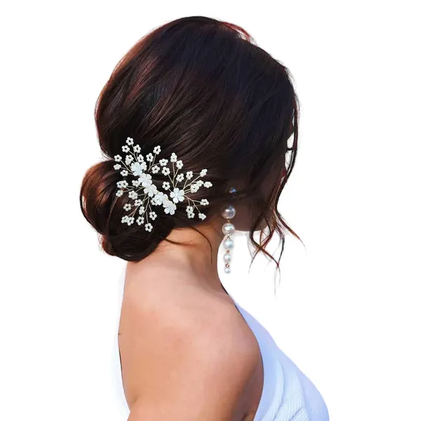 2715-2716__White_Artificial_Floral_Bridal_Brooch_&_Hair_Pin_(1_Hair_Vein_And_6_Pins)