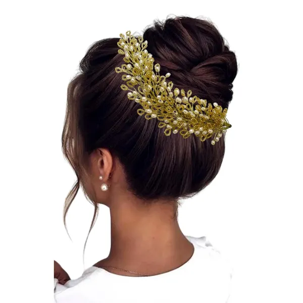 Golden_Artificial_Floral_Bridal_Brooch_&_Hair_Pin_(16_X_14_X_10_Cm)