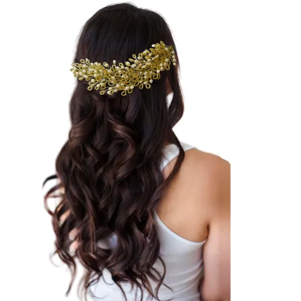 Golden_Artificial_Floral_Bridal_Brooch_&_Hair_Pin_(16_X_14_X_10_Cm)