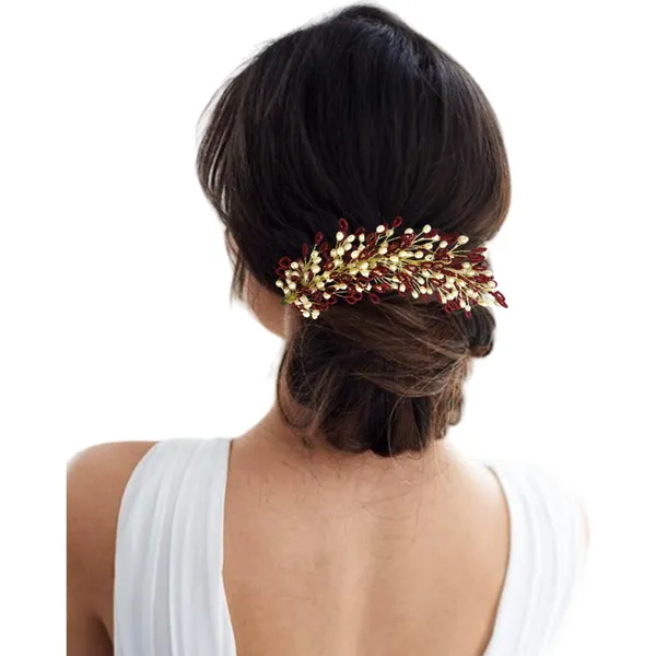 Maroon_Artificial_Floral_Bridal_Brooch_&_Hair_Pin_(16_X_14_X_10_Cm)