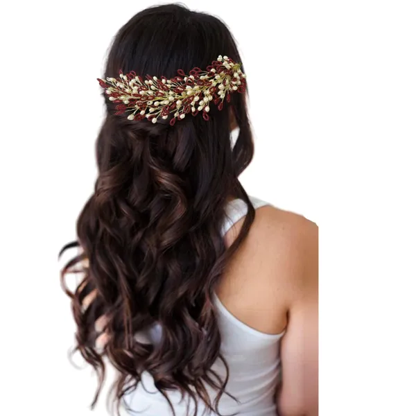 Maroon_Artificial_Floral_Bridal_Brooch_&_Hair_Pin_(16_X_14_X_10_Cm)