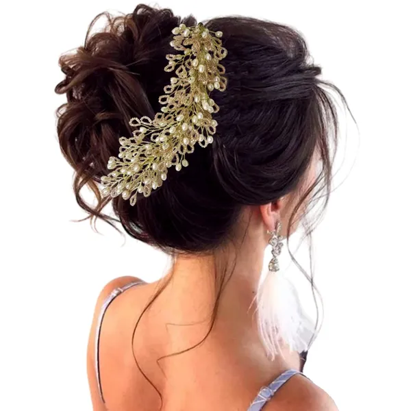 Peach_Artificial_Floral_Bridal_Brooch_&_Hair_Pin_(16_X_14_X_10_Cm)