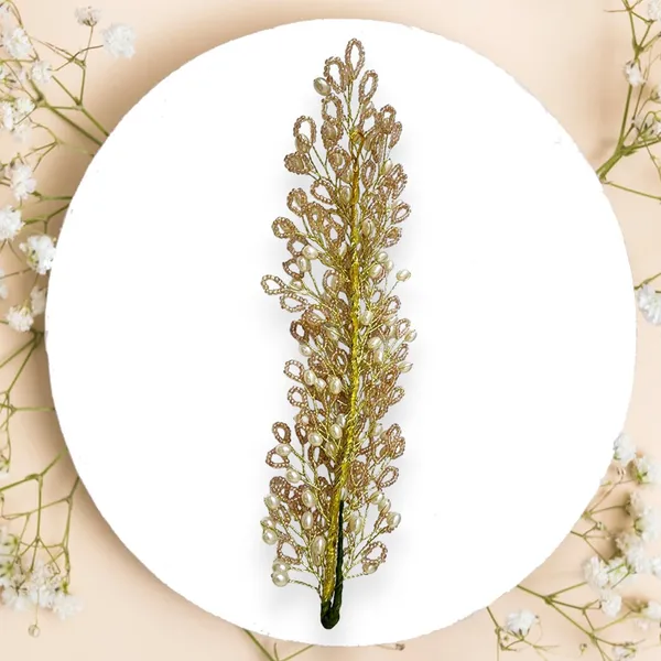 Peach_Artificial_Floral_Bridal_Brooch_&_Hair_Pin_(16_X_14_X_10_Cm)