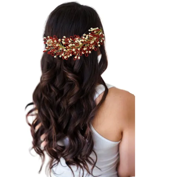 Red_Artificial_Floral_Bridal_Brooch_&_Hair_Pin_(16_X_14_X_10_Cm)