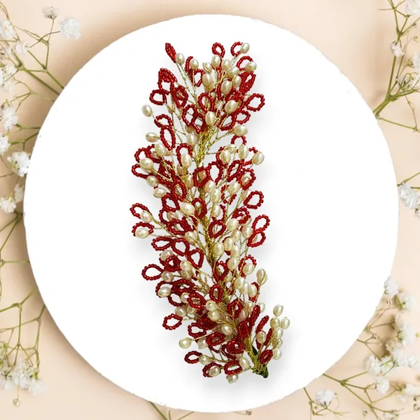 Red_Artificial_Floral_Bridal_Brooch_&_Hair_Pin_(16_X_14_X_10_Cm)