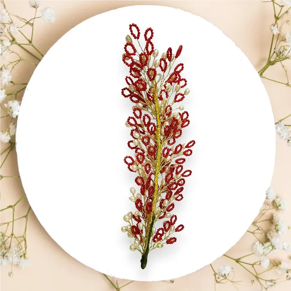 Red_Artificial_Floral_Bridal_Brooch_&_Hair_Pin_(16_X_14_X_10_Cm)