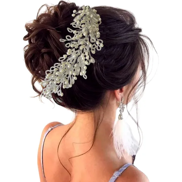 Silver_Artificial_Floral_Bridal_Brooch_&_Hair_Pin_(16_X_14_X_10_Cm)
