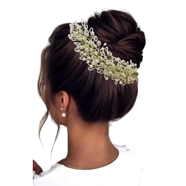 White_Artificial_Floral_Bridal_Brooch_&_Hair_Pin_(16_X_14_X_10_Cm)