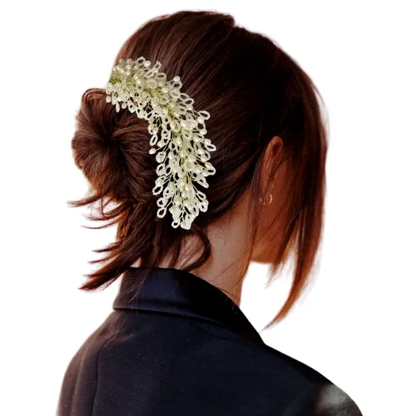 White_Artificial_Floral_Bridal_Brooch_&_Hair_Pin_(16_X_14_X_10_Cm)