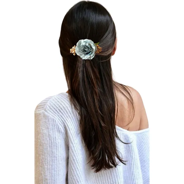 Grey_Artificial_Floral_Bridal_Brooch_&_Hair_Pin_Comb