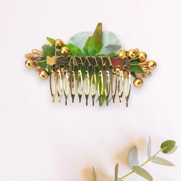 Grey_Artificial_Floral_Bridal_Brooch_&_Hair_Pin_Comb
