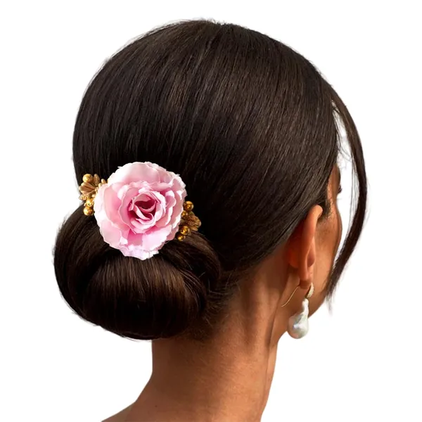 Mauve_Artificial_Floral_Bridal_Brooch_&_Hair_Pin_Comb