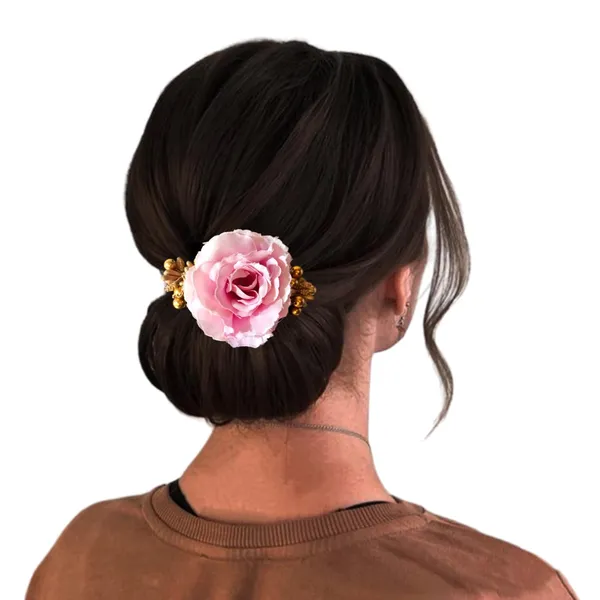 Mauve_Artificial_Floral_Bridal_Brooch_&_Hair_Pin_Comb