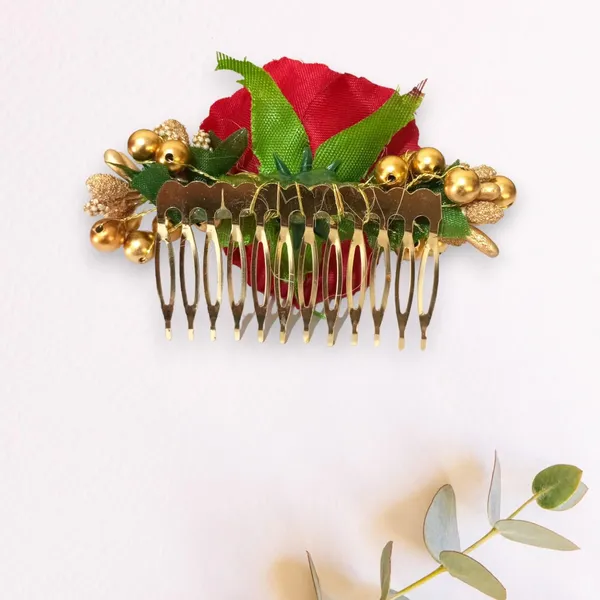 Red_Artificial_Floral_Bridal_Brooch_&_Hair_Pin_Comb