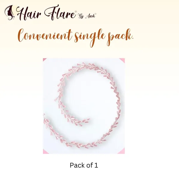 Baby_Pink_Crystal_Beads_Hair_Choti_For_Women