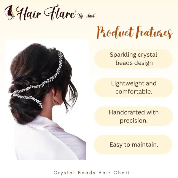 Silver_Crystal_Beads_Hair_Choti_For_Women