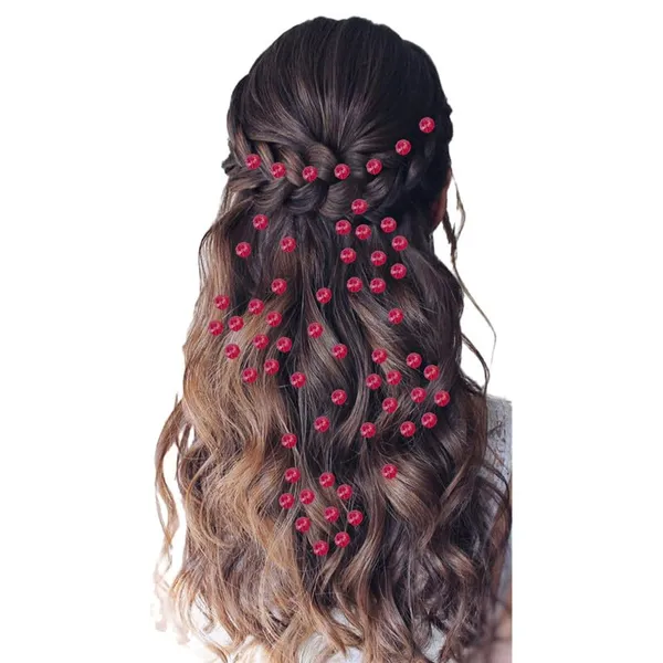 Pack_of_6_Dark_Pink_Round_Bright_Crystal_Stone_With_Pearl_Hair_Pin_0_Pins