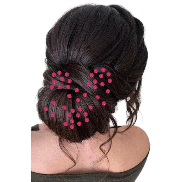 Pack_of_6_Dark_Pink_Round_Bright_Crystal_Stone_With_Pearl_Hair_Pin_0_Pins