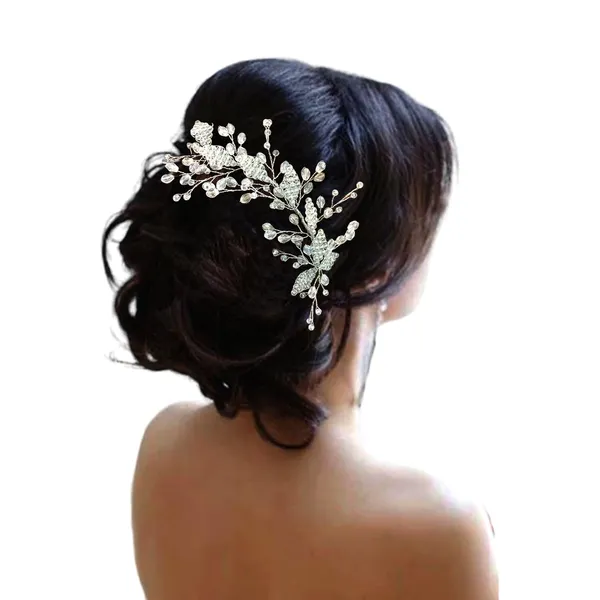 Silver_Artificial_Floral_Bridal_Brooch_&_Hair_Vein