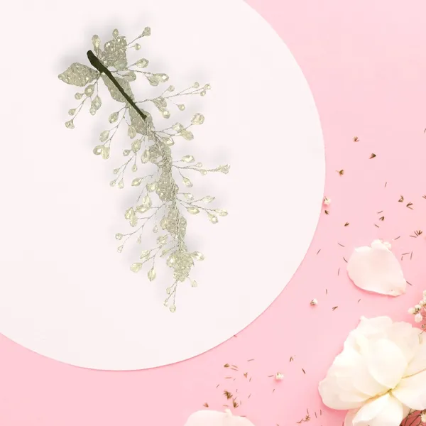 Silver_Artificial_Floral_Bridal_Brooch_&_Hair_Vein