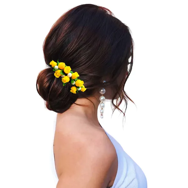 Yellow_Artificial_Floral_Bridal_Brooch_&_Hair_Pin_Comb_(16_X_14_X_10_Cm)