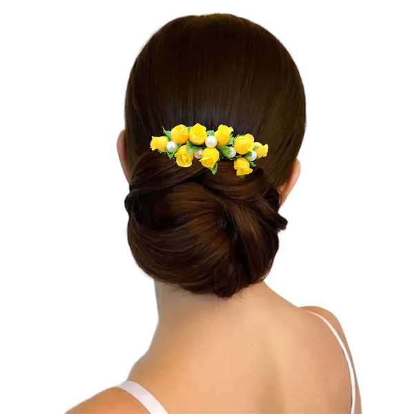 Yellow_Artificial_Floral_Bridal_Brooch_&_Hair_Pin_Comb_(16_X_14_X_10_Cm)