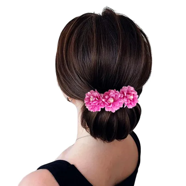 Hot_Pink_Artificial_Floral_Bridal_Brooch_&_Hair_Pin_Comb