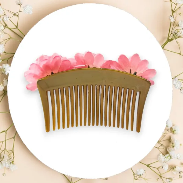 Peach_Artificial_Floral_Bridal_Brooch_&_Hair_Pin_Comb
