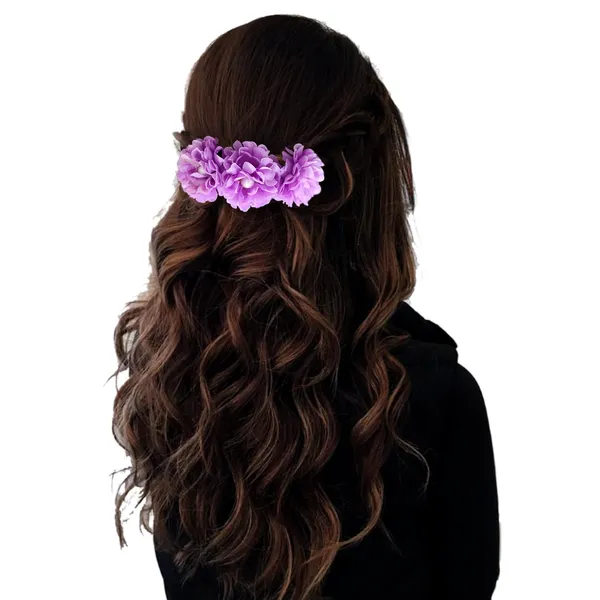 Purple_Artificial_Floral_Bridal_Brooch_&_Hair_Pin_Comb