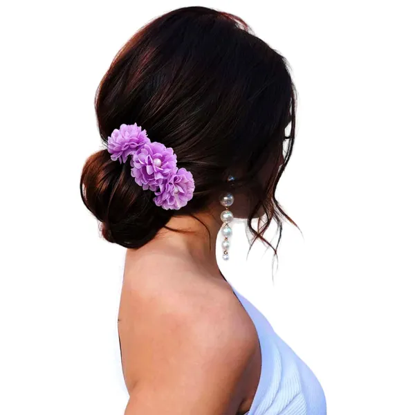 Purple_Artificial_Floral_Bridal_Brooch_&_Hair_Pin_Comb