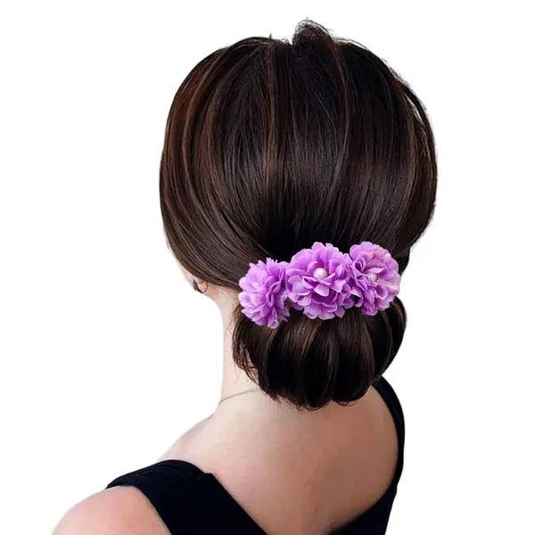 Purple_Artificial_Floral_Bridal_Brooch_&_Hair_Pin_Comb