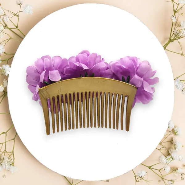 Purple_Artificial_Floral_Bridal_Brooch_&_Hair_Pin_Comb