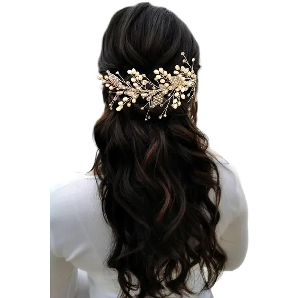 Golden_Artificial_Floral_Bridal_Brooch_&_Hair_Vein_Clip