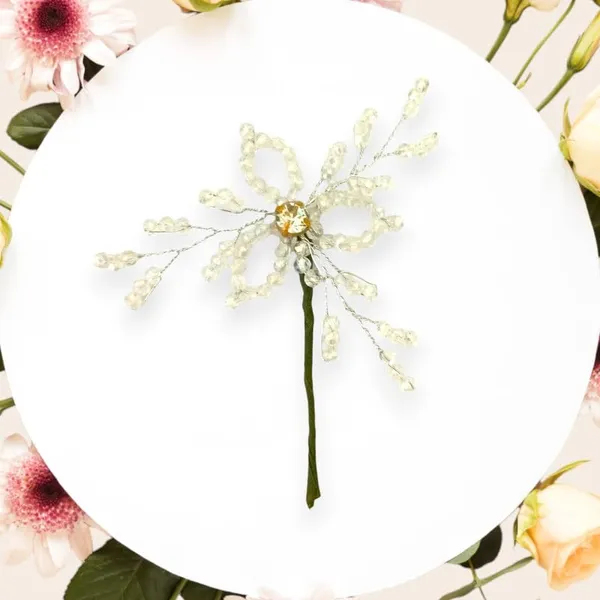 Silver_Hair_Pin,_Bright_Crystal_Stone_With_Beads_For_Women_&_Girls