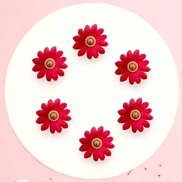 Dark_Pink_Artificial_Floral_Bridal_Brooch_&_Hair_Pin_(6_Flower_Clip)