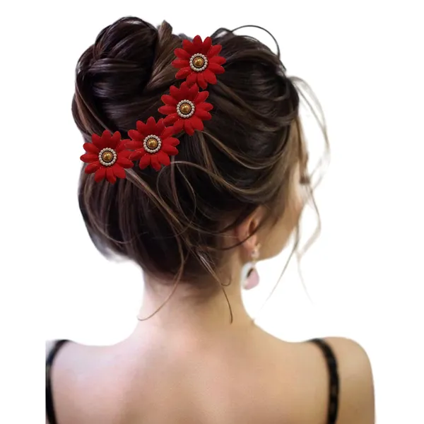 Red_Artificial_Floral_Bridal_Brooch_&_Hair_Pin_(6_Flower_Clip)