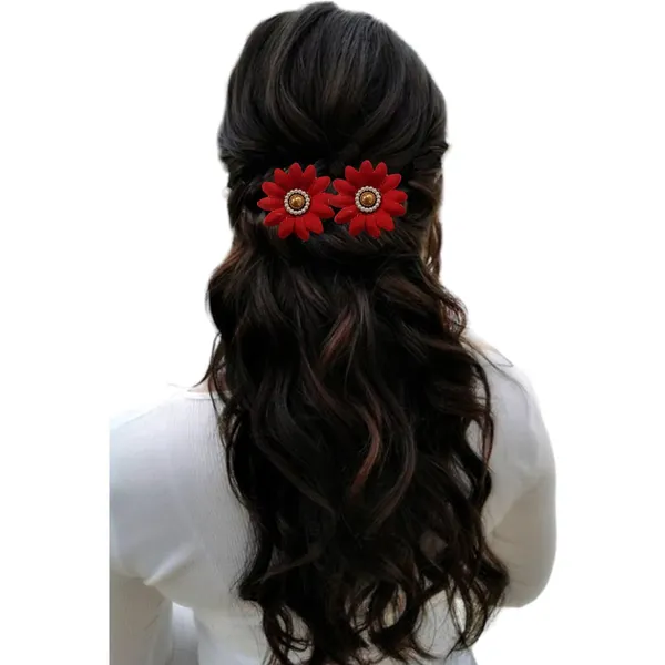 Red_Artificial_Floral_Bridal_Brooch_&_Hair_Pin_(6_Flower_Clip)