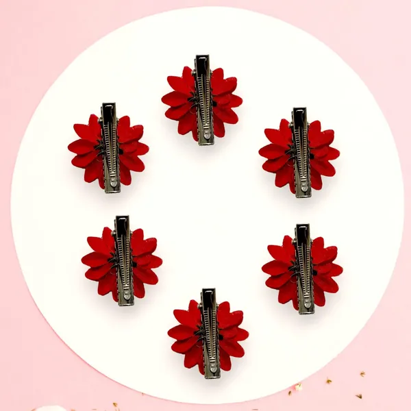 Red_Artificial_Floral_Bridal_Brooch_&_Hair_Pin_(6_Flower_Clip)