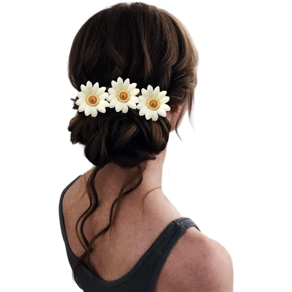 White_Artificial_Floral_Bridal_Brooch_&_Hair_Pin_(6_Flower_Clip)