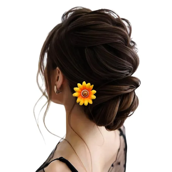Yellow_Artificial_Floral_Bridal_Brooch_&_Hair_Pin_(6_Flower_Clip)