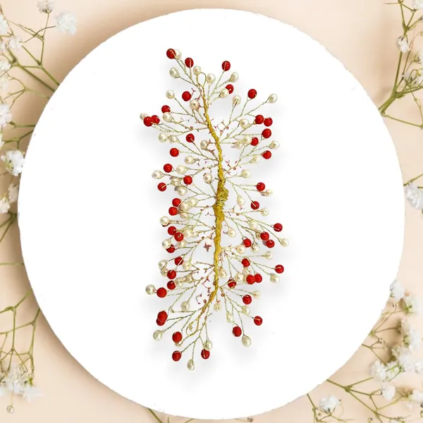 Dark_Pink_Artificial_Floral_Bridal_Brooch_&_Hair_Vein_Clip_(16_X_14_X_10_Cm)