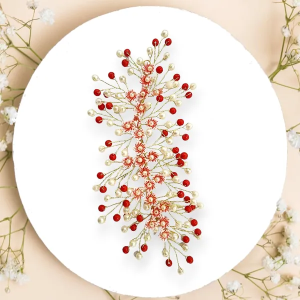 Red_Artificial_Floral_Bridal_Brooch_&_Hair_Vein_Clip_(16_X_14_X_10_Cm)