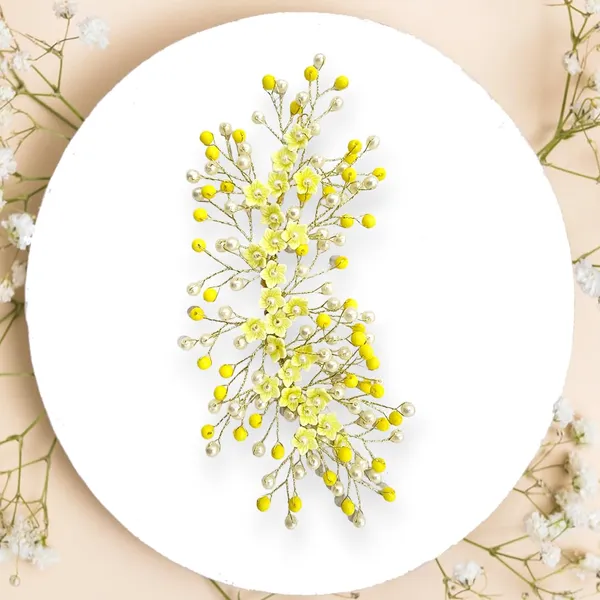 Yellow_Artificial_Floral_Bridal_Brooch_&_Hair_Vein_Clip_(16_X_14_X_10_Cm)