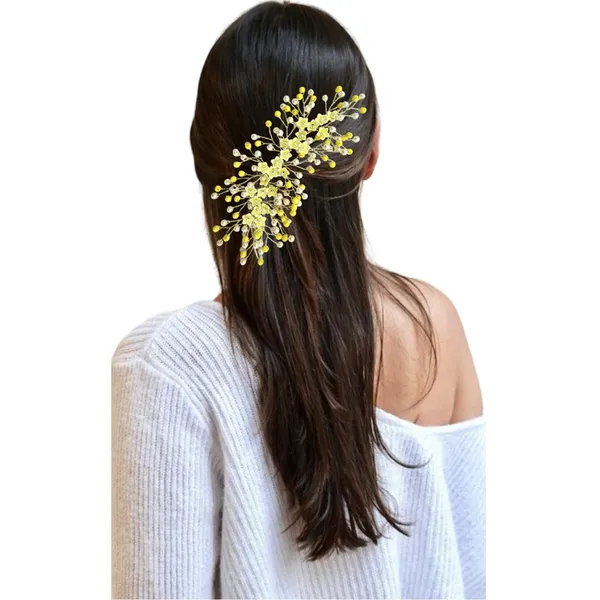 Yellow_Artificial_Floral_Bridal_Brooch_&_Hair_Vein_Clip_(16_X_14_X_10_Cm)