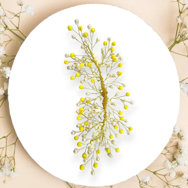 Yellow_Artificial_Floral_Bridal_Brooch_&_Hair_Vein_Clip_(16_X_14_X_10_Cm)