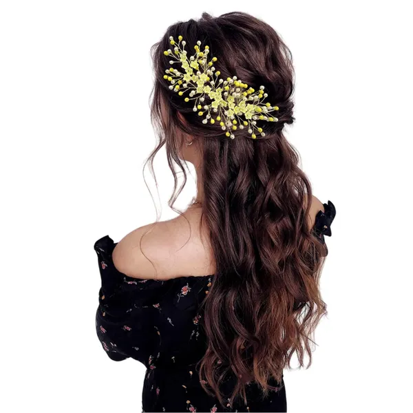 Yellow_Artificial_Floral_Bridal_Brooch_&_Hair_Vein_Clip_(16_X_14_X_10_Cm)